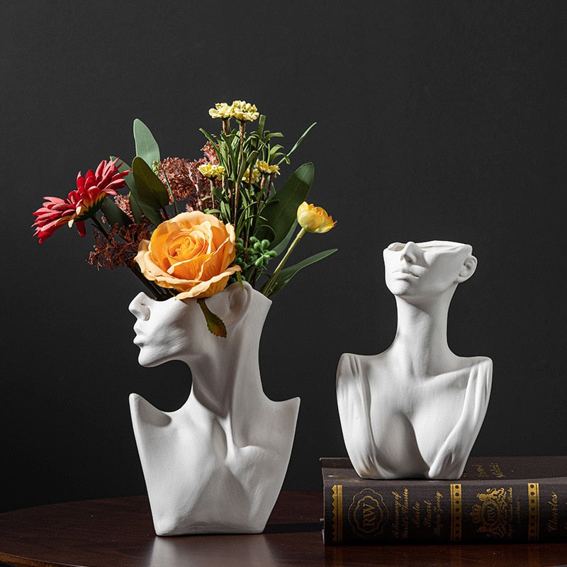 Ceramic Vase of Half Head