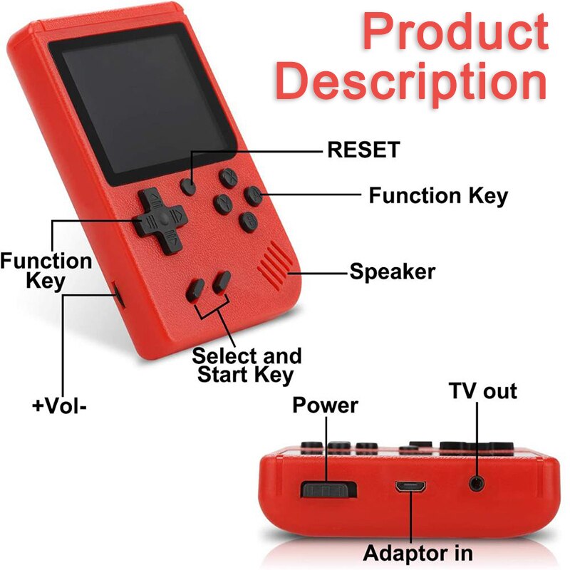 Nostalgic Console with 800 Classic Games